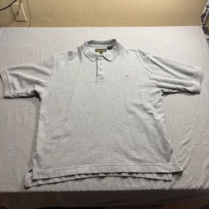 Vintage Y2K Timberland Light Gray Polo Shirt Mens Size Large